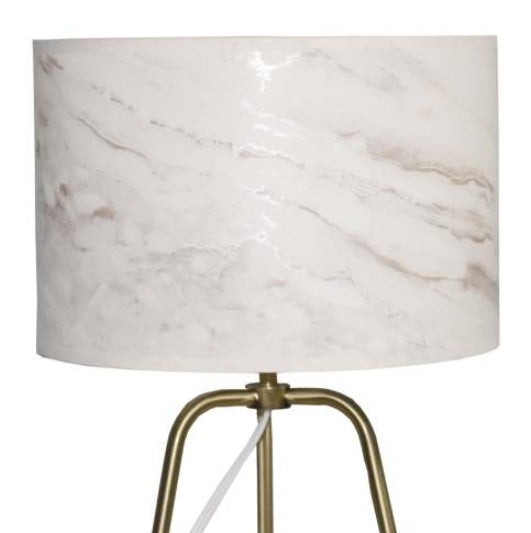 New Design Small Modern Stylish Desk Lamp In Stock In The United States, Easy To Install, Optima Marble Lampshade Table Lamp - Bronze 110V Metal Online Shift Switch, Used For Bedside Table Lamp