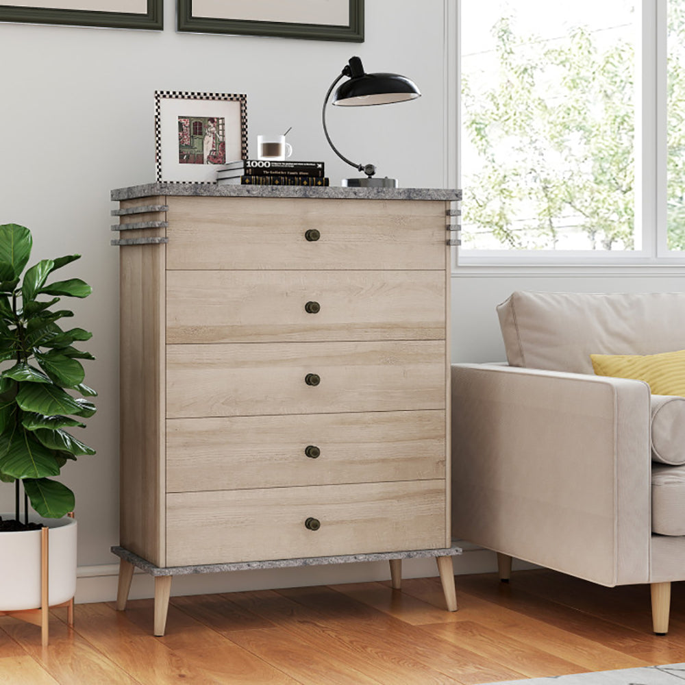 Farmhouse Chest Dresser Of Drawers Tall Storage Organizer