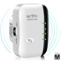 WiFi Extender Booster For Home, WiFi Signal Extender With Ethernet Port-Quick Setup, WiFi Range Repeater Booster Internet Amplifier UK Plug 300Mbps White