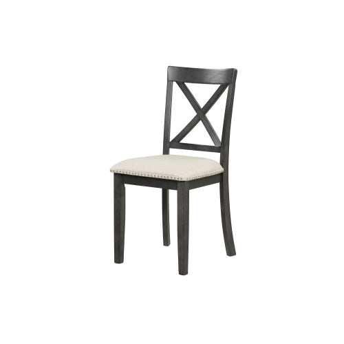 Orisfur. 5 Pieces Dining Table And Chairs Set For 4 Persons, Kitchen Room Solid Wood Table With 4 Chairs