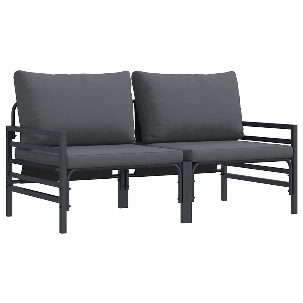 Garden Furniture with Cushions, Anthracite