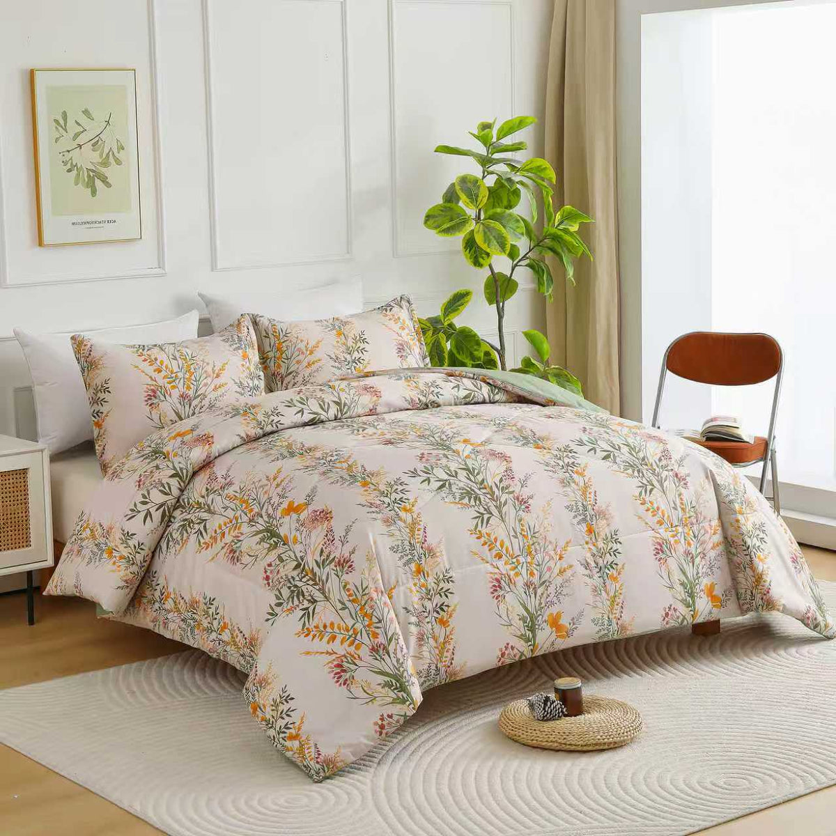 Flowers LuoXian Comforter Set