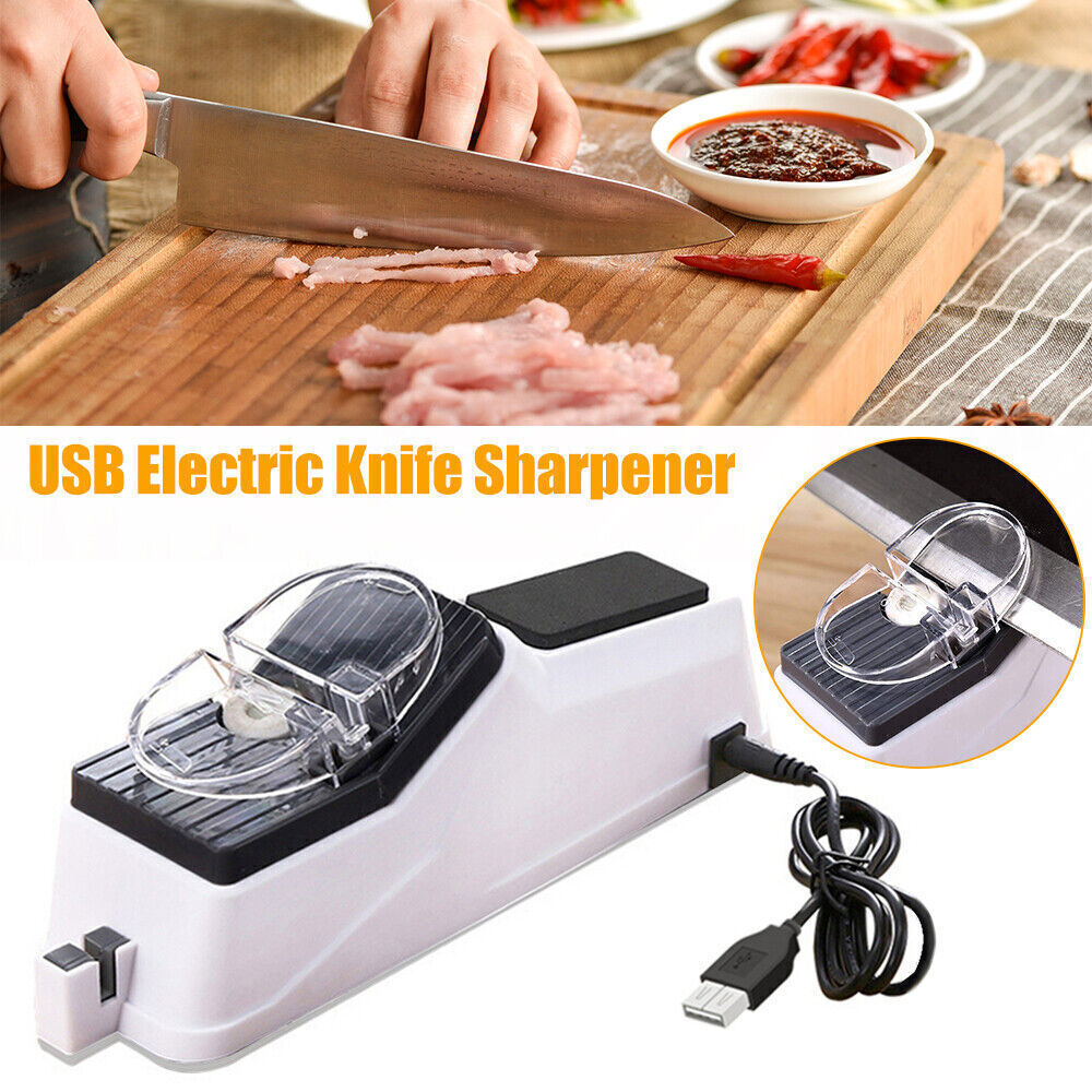 2 In1 Electric Knife Sharpener And Scissor Sharpeners Family Kitchen Home Tool