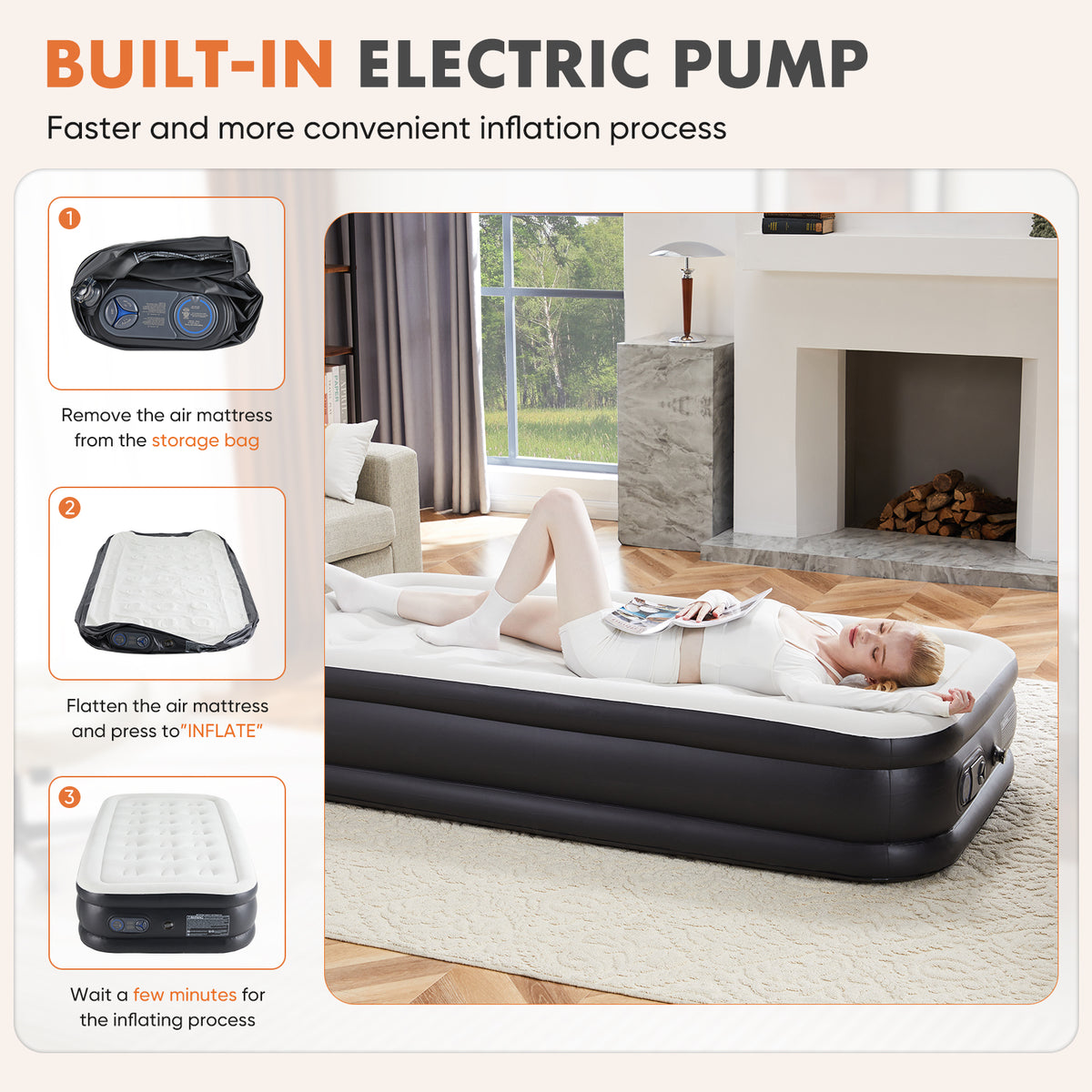 18 Inch Inflatable Mattress Air Bed